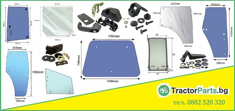 John Deere Wiper Motor With Wiper Arm (used) - John Deere 6000,6J,7000,7J,7R,8000,8R,9000,9R