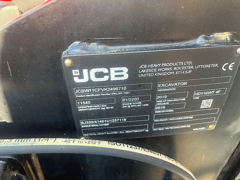 JCB 110 Hydradig / Engcon, 2 kauhaa,