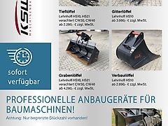 KSW BAGGERSCHAUFEL DIV. AUSFÜHRUNG