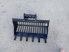 Sieblöffel Gitterlöffel Minibagger MS03 800mm Schaufel mit Zähnen Symlock 80 cm