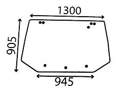 Ford SZYBA TYLNA FORD NEW HOLLAND 82852200
