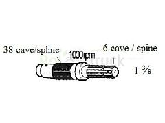 Ford Zapfwelle FORD 1000/OBR D2NN-B728B 81827171