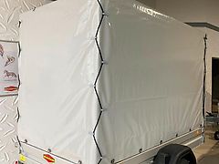 Böckmann Tieflader 2513/135 mit Plane 1,40m grau 1350 kg