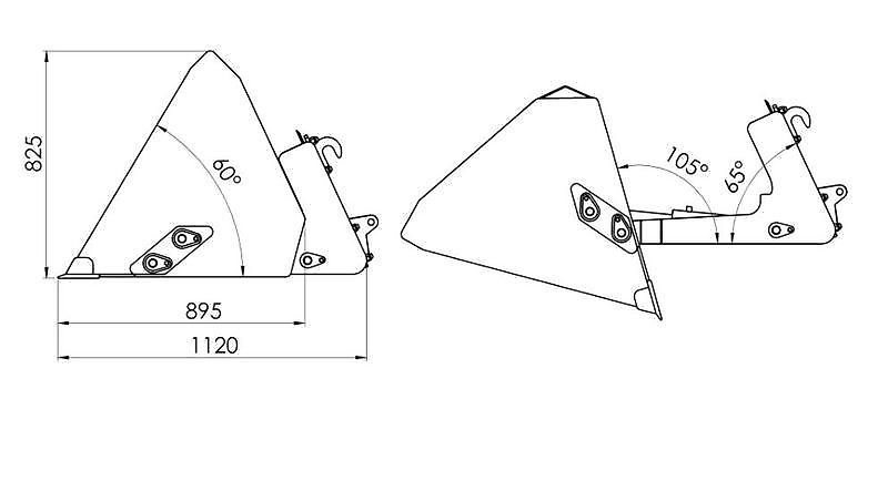 Sonarol Hochkippschaufel 1,4m bis 2,4m