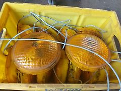 Nissen LED Vorwarner Leuchte Zyklop 220 Absperrtafel Vorwarntafel