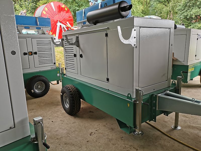 Euromacchine Dieselaggregat - Motor (z.B. 82 PS)/ Stromgenerator + Rovatti Pumpe
