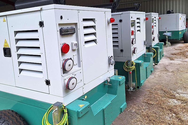 Euromacchine Dieselaggregat - Motor (z.B. 82 PS)/ Stromgenerator + Rovatti Pumpe