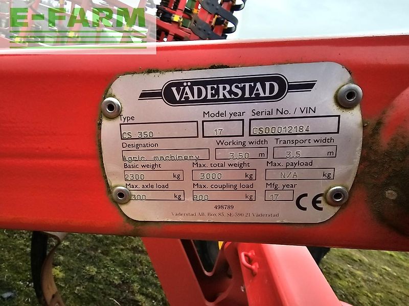 Väderstad Cultus Cs350 + Bdx-180