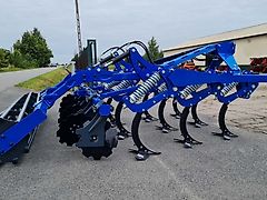 BM Maschinenbau Grubber, Mulchsaatgrubber mit Rohrstabwalze u. Scheibennachläufer