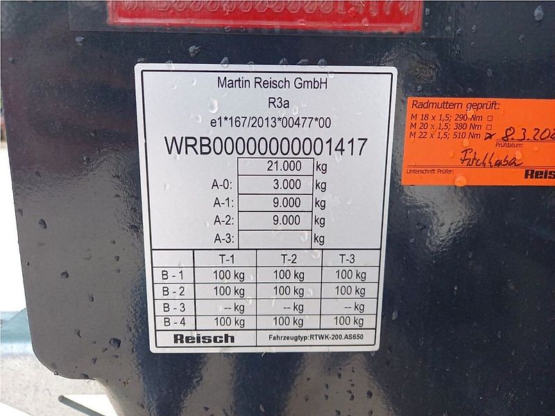 Reisch RTWK 200 Kipper, Muldenkipper